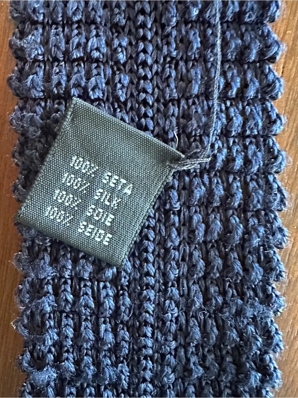 Robert Talbott Carmel Textured Navy Knit Tie